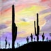 Cacti Sunset